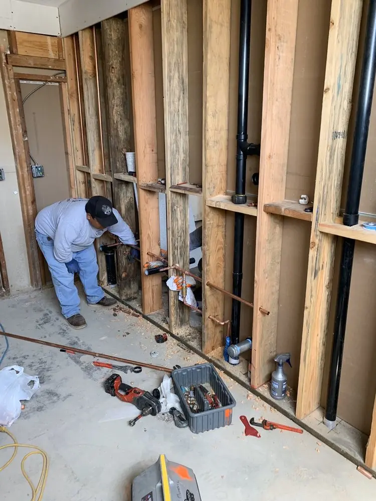 Commercial rough-in plumbing for Water Heater Replacement in Newark